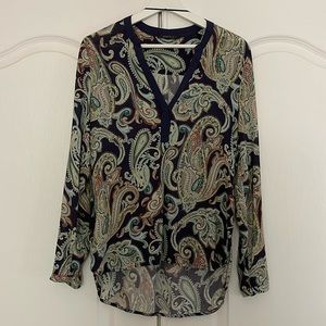 Blouse, natural viscose long sleeve top, Spirit, like new, comfy and stylish